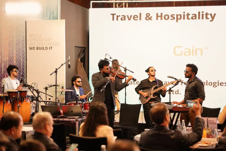20Hz Live band performing at a corporate event